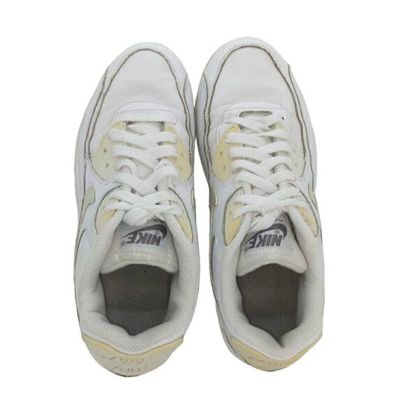 Nike Air Max 90 LTR GS Girl's Pre-owned Ivory and White Sneakers - sz. 6Y - Picture 3 of 6
